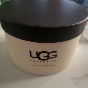 NWB UGG Furry Grey Tech Wired Earmuffs O/S